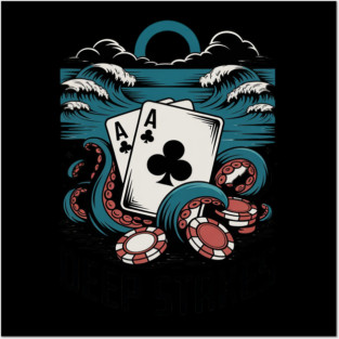 Poker Casino Playing Cards Spades Hearts Clubs Joker Game Posters and Art