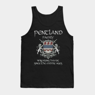 Pentland Family Crest - Perfect gift for Reunions, Father’s Day, Christmas, Graduation, Festivals Tank Top