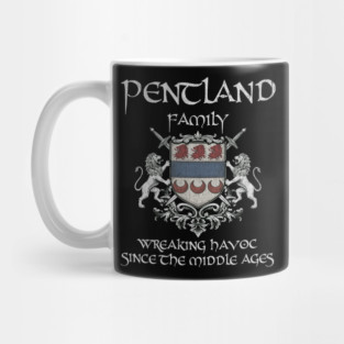 Pentland Family Crest - Perfect gift for Reunions, Father’s Day, Christmas, Graduation, Festivals Mug