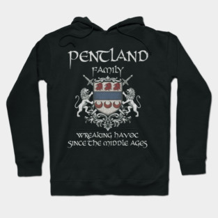 Pentland Family Crest - Perfect gift for Reunions, Father’s Day, Christmas, Graduation, Festivals Hoodie