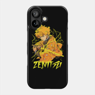 Demon Slayer Zenitsu First Form Glow Phone Case