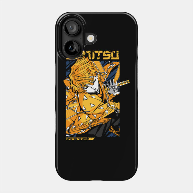 Demon Slayer Zenitsu in Full Thunder Mode Phone Case by Otaku Vibes