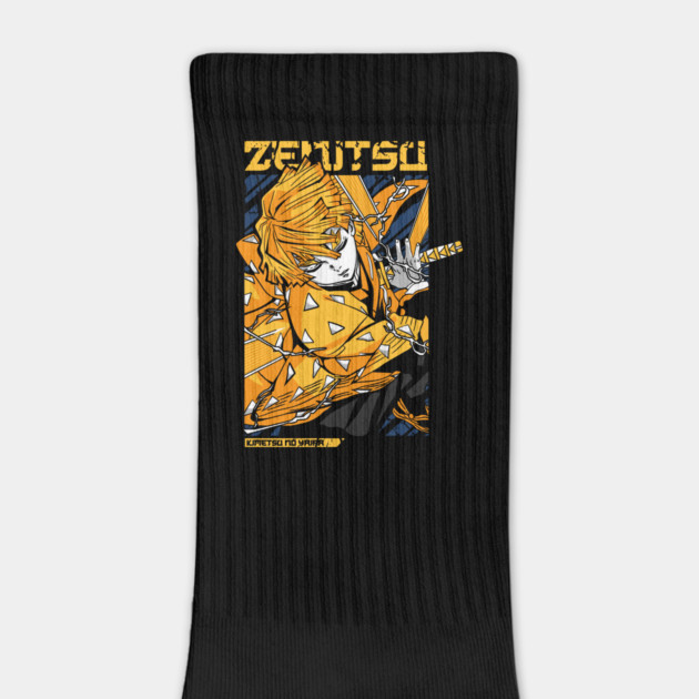 Demon Slayer Zenitsu in Full Thunder Mode by Otaku Vibes