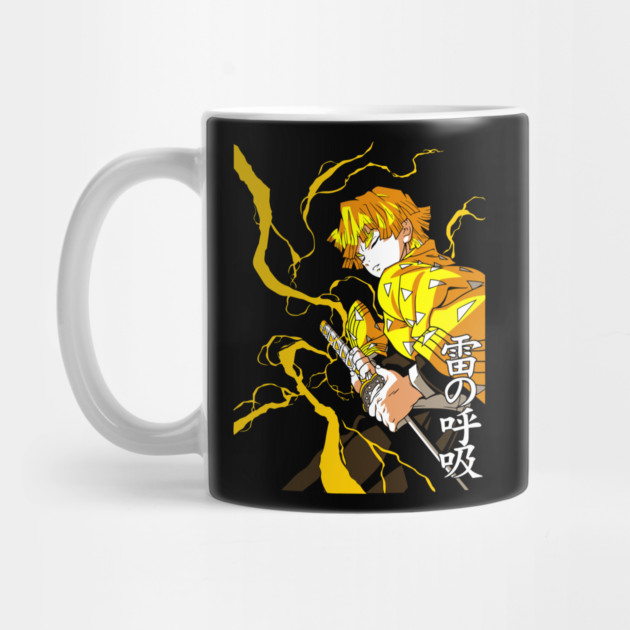 Demon Slayer Zenitsu Lightning Art by Otaku Vibes