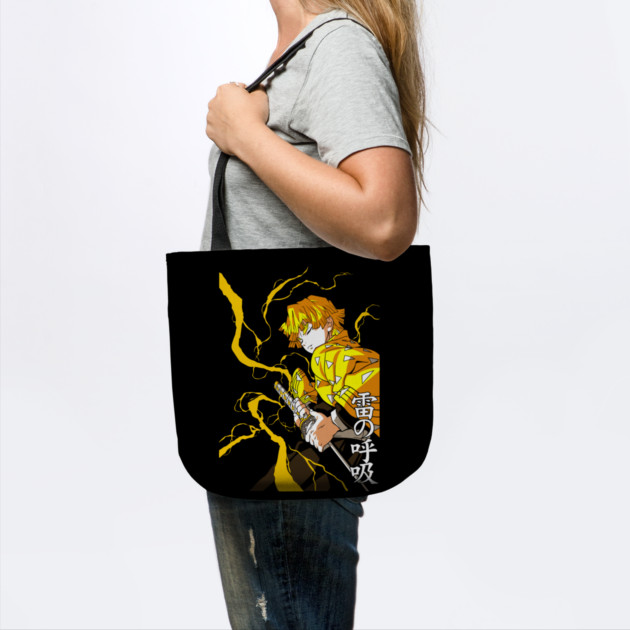 Demon Slayer Zenitsu Lightning Art by Otaku Vibes