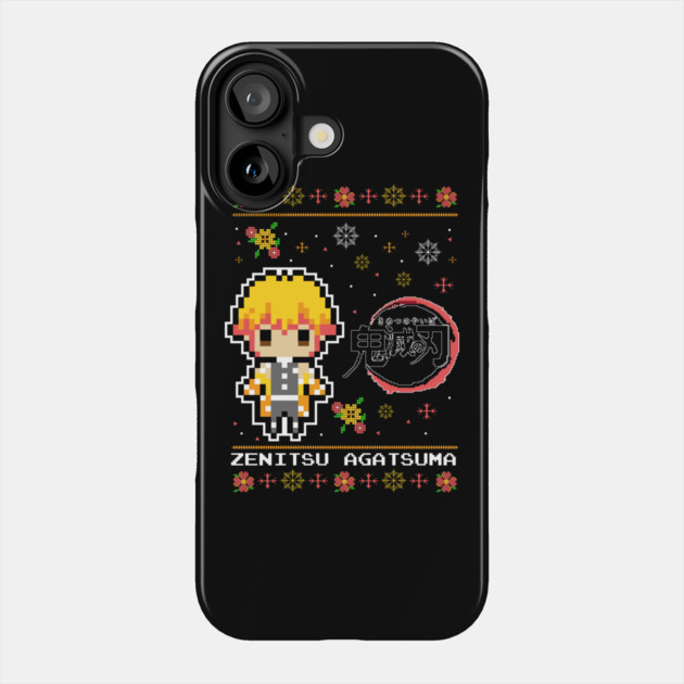 Zenitsu Pixel Art - Demon Slayer Phone Case by Otaku Vibes