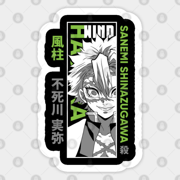 Sanemi Shinazugawa | Kimetsu no Yaiba Sticker by Otaku Vibes