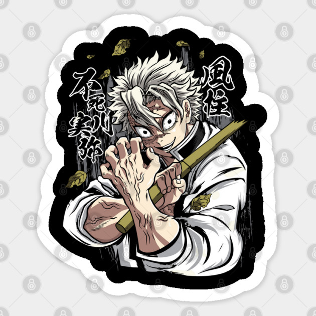 Demon Slayer Wind Hashira - Sanemi Shinazugawa Sticker by Otaku Vibes