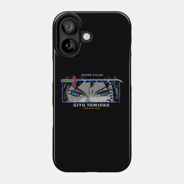 Demon Slayer Giyu Calm and Deadly Stare Phone Case by Otaku Vibes