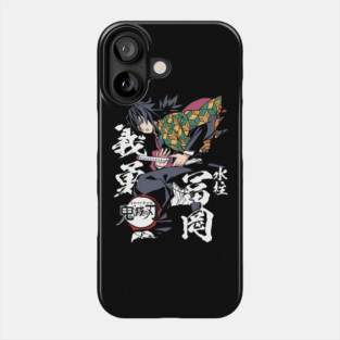 Demon Slayer Giyu Silent Warrior Design Phone Case