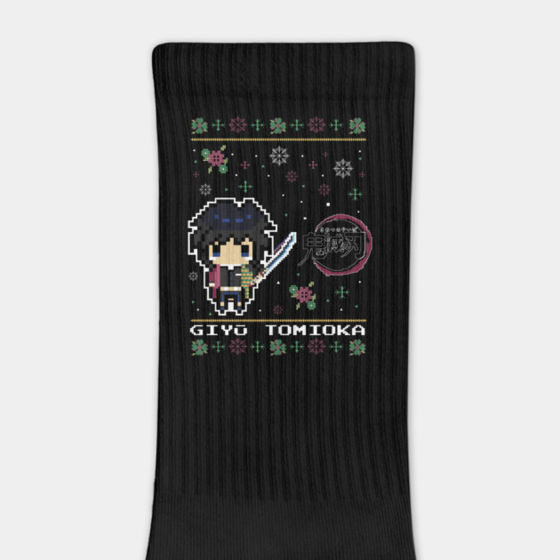 Giyu Tomioka Pixel Art - Demon Slayer by Otaku Vibes