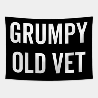 Grumpy Old Vet Tapestry