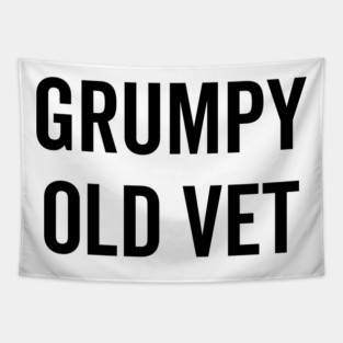 Grumpy Old Vet Tapestry