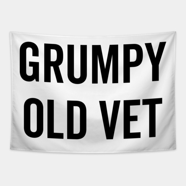 Grumpy Old Vet Tapestry by Frank Ring