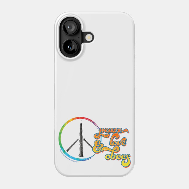 Peace Love & Oboes Phone Case by GZM Podcasts