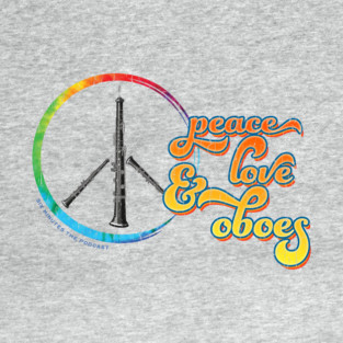 Peace Love & Oboes Baseball T-Shirt