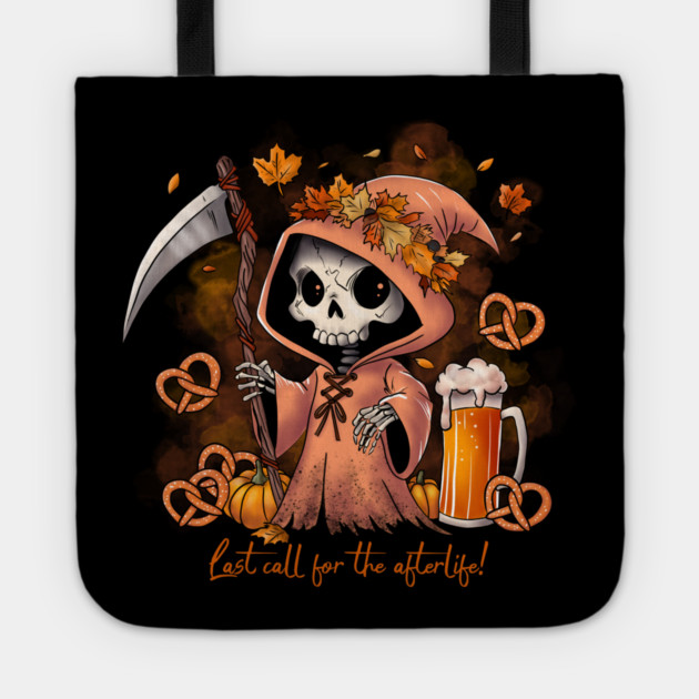 Oktoberfest Grim Reaper Tote by H. R. Sinclair