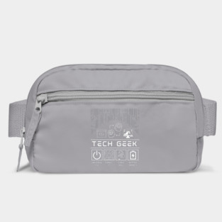 Tech Geek Humor with Circuit Board and IT Lifestyle Icons Bag