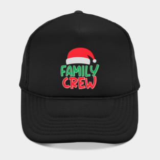 Family Crew Christmas Matching Outfits Retro Holiday Festive Style,  Funny Family Crew Christmas Design For Holiday Celebrations Hat