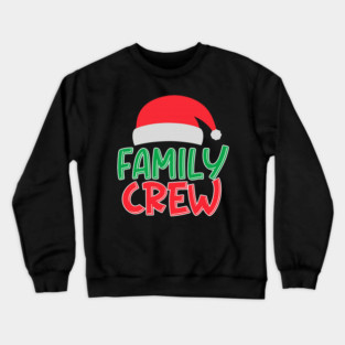 Family Crew Christmas Matching Outfits Retro Holiday Festive Style,  Funny Family Crew Christmas Design For Holiday Celebrations Crewneck Sweatshirt