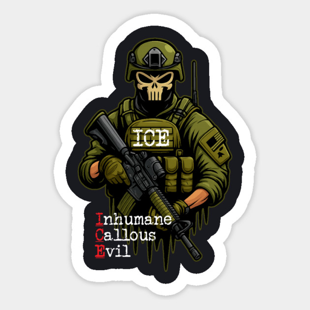 Ice Inhumane Callous Evil Sticker by Charles's Store 8