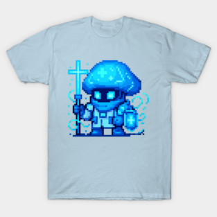 Holy Paladin Mushroom | Fantasy Healer Pixel Art OC T-Shirt