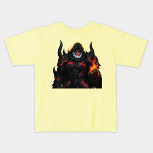 Crimson Orc Commander Glow Kids T-Shirt