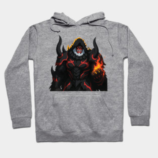 Crimson Orc Commander Glow Hoodie