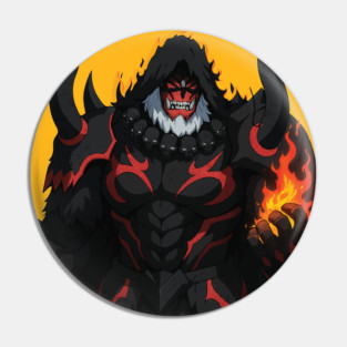 Crimson Orc Commander Glow Pin