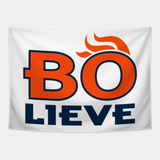 BO-LIEVE, Denver Football design Tapestry