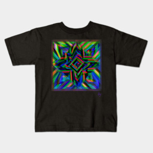 Glitch Star 3D Hologram Art Kids T-Shirt