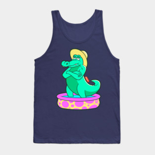 Crocodylus Relaxus – Chill Croc Summer Casual Design Tank Top