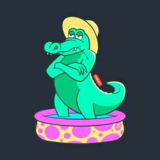 Crocodylus Relaxus – Chill Croc Summer Casual Design T-Shirt