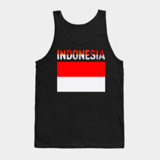 Indonesia flag Tank Top