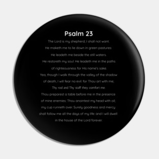 Psalm 23 Pin