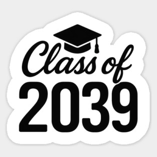 Class of 2039 Graduation Cap Future Graduate Magnet