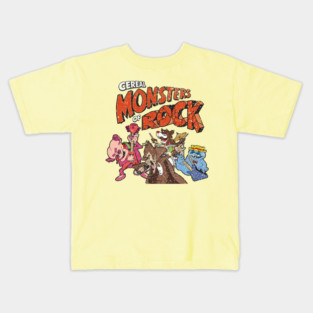 Cereal Monsters Of Rock Kids T-Shirt