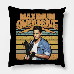 Maximum Overdrive Retro Movie Pillow