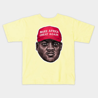 MAKE AFRICA GREAT AGAIN (Ibrahim Traore) Head Cut Kids T-Shirt