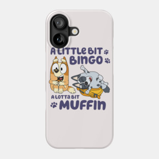 Cute Bluey Bingo Muffin Vintage Cartoon Phone Case