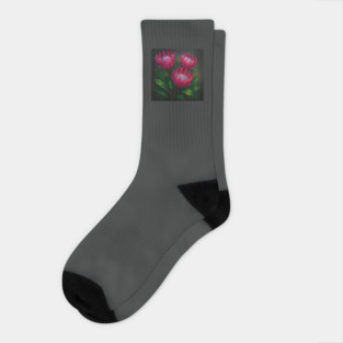 King Protea Impasto Socks