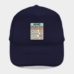ADHD Nutrition Facts Hat