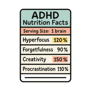 ADHD Nutrition Facts T-Shirt
