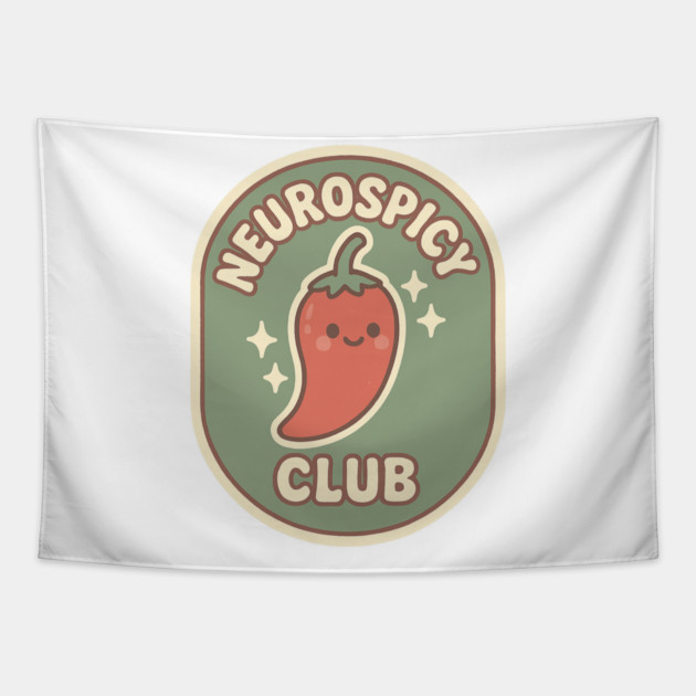 Neurospicy Club Tapestry by Fauzi's Store