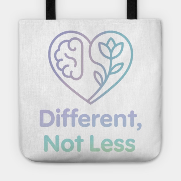 Different, Not Less Tote by Fauzi's Store