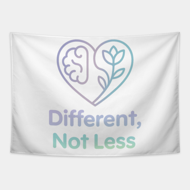 Different, Not Less Tapestry by Fauzi's Store