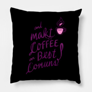 Coffee Writing Brings Ideas Alive Pillow