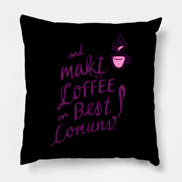 Coffee Writing Brings Ideas Alive Pillow by SR8891