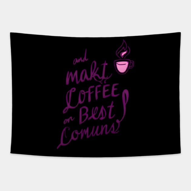 Coffee Writing Brings Ideas Alive Tapestry by SR8891