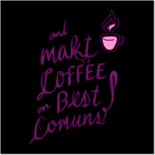 Coffee Writing Brings Ideas Alive Posters and Art